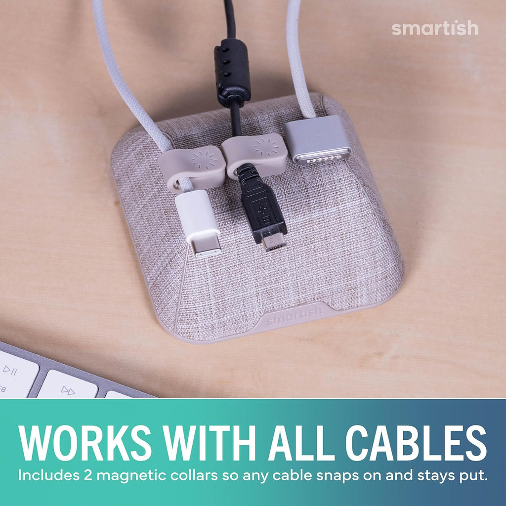 Magnetic Cord Holder - Lightly Toasted Beige