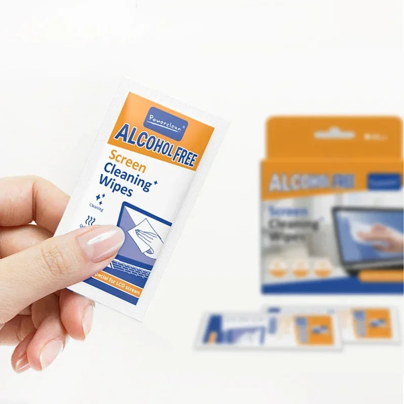 40 Pack PC Cleaners Wipes - Dry and Wet Screen Cleaning Cloths for Cars, Phones, Tablets, Laptops, Tvs and Monitors